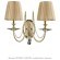 Бра Crystal Lux VICTORIA AP2 GOLD/AMBER