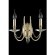 Бра Crystal Lux VICTORIA AP2 GOLD/AMBER