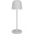 900458 Аккумуляторная настольная лампа сенсорная MANNERA, 2,2W(LED), Ø110, H340, IP54, алюм.,сталь, серый/пластик, белый