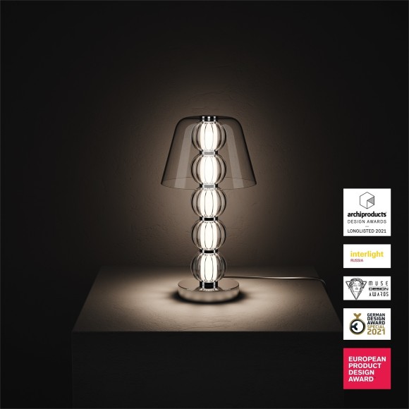 Декоративная настольная лампа Maytoni MOD555TL-L9CH4K Amulet светодиодная LED 9W Декоративная настольная лампа Maytoni MOD555TL-L9CH4K Amulet светодиодная LED 9W