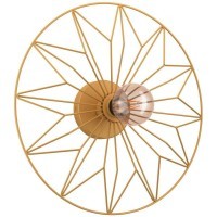 43443 Настенно-потолочный светильник CASTANUELO, 1Х40W, E27, H105, Ø425, сталь, золотой