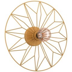 43443 Настенно-потолочный светильник CASTANUELO, 1Х40W, E27, H105, Ø425, сталь, золотой