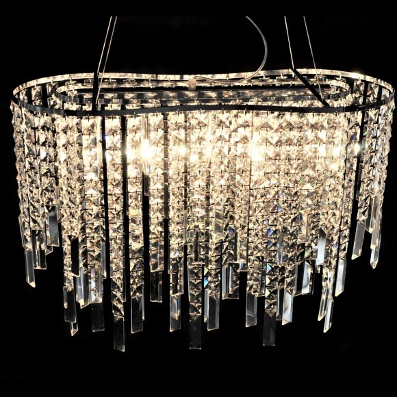 Хрустальная подвесная люстра Lumina Deco Zucchero LDP 2159-600 CHR Хрустальная подвесная люстра Lumina Deco Zucchero LDP 2159-600 CHR