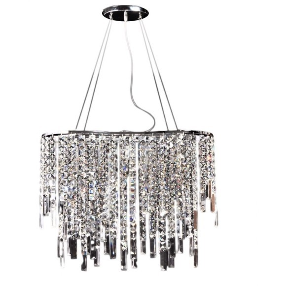 Хрустальная подвесная люстра Lumina Deco Zucchero LDP 2159-600 CHR Хрустальная подвесная люстра Lumina Deco Zucchero LDP 2159-600 CHR