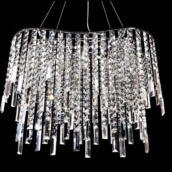 Хрустальная подвесная люстра Lumina Deco Zucchero LDP 2159-600 CHR Хрустальная подвесная люстра Lumina Deco Zucchero LDP 2159-600 CHR