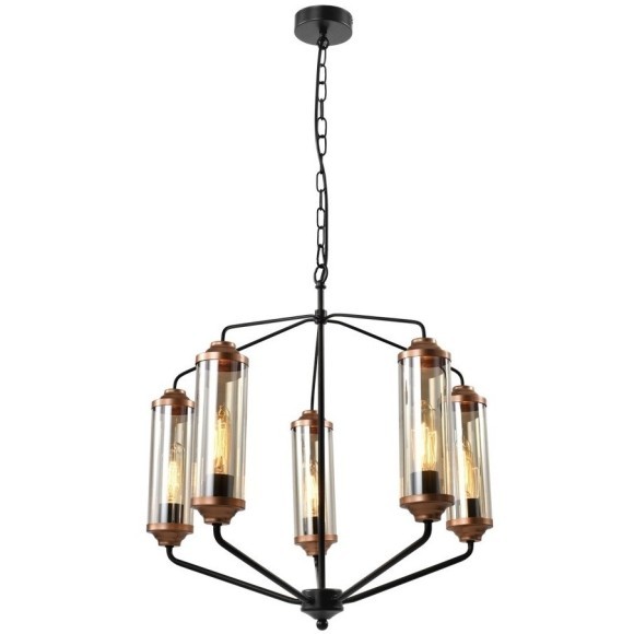 Люстра подвесная Lussole LSP-8800 FISHERS под лампы 5xE27 300W