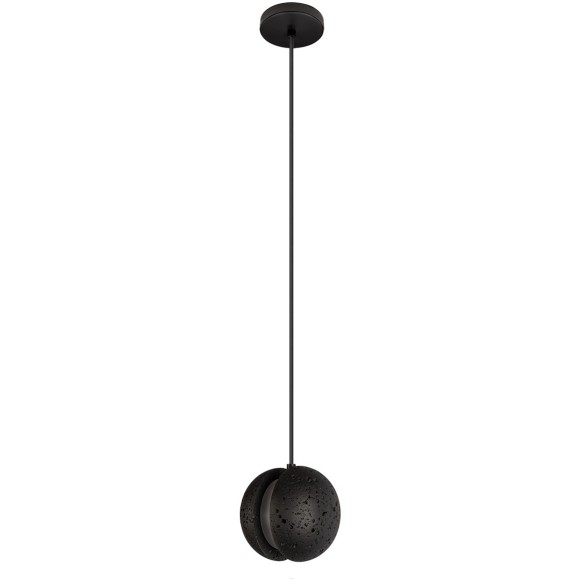 10481 Black Loft It YO-YO Черный подвесной светильник G9, 1 × 5 Вт, металлическое основание, плафон из травертина и акрила