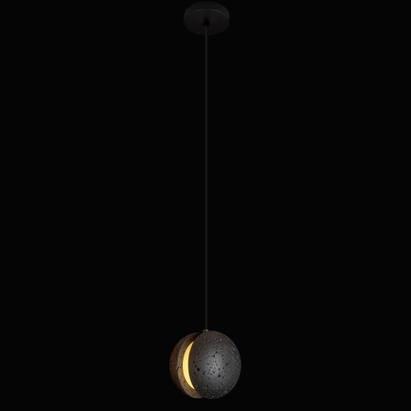 10481 Black Loft It YO-YO Черный подвесной светильник G9, 1 × 5 Вт, металлическое основание, плафон из травертина и акрила