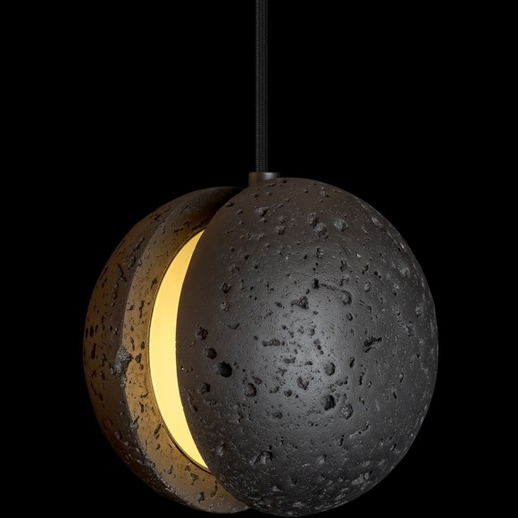 10481 Black Loft It YO-YO Черный подвесной светильник G9, 1 × 5 Вт, металлическое основание, плафон из травертина и акрила