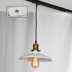 Однофазный двужильный трековый светильник Lussole LSP-9605-TAW GLEN COVE под сменную лампу Е27 Однофазный двужильный трековый светильник Lussole LSP-9605-TAW GLEN COVE под сменную лампу Е27