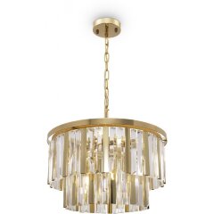 Подвесная люстра хрустальная Viviane FR11001PL-08G Подвесная люстра хрустальная Viviane FR11001PL-08G