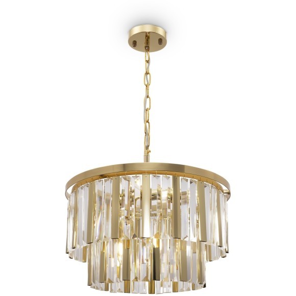Подвесная люстра хрустальная Viviane FR11001PL-08G Подвесная люстра хрустальная Viviane FR11001PL-08G