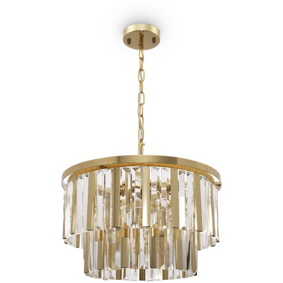 Подвесная люстра хрустальная Viviane FR11001PL-08G Подвесная люстра хрустальная Viviane FR11001PL-08G