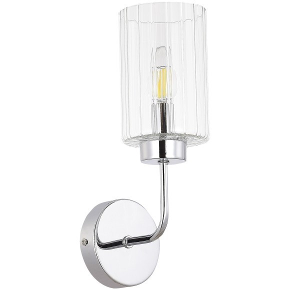 SLE1127-101-01 Светильник настенный Хром/Прозрачный E14 1*40W TILDA
