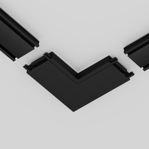 Коннектор угловой для накладного плоского шинопровода Maytoni Radity TRA084CL-11B