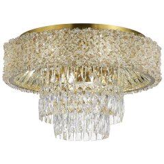 SL1637.302.10 Светильник потолочный ST-Luce Латунь/Прозрачный, Янтарный E14 10*60W SELINE SL1637.302.10 Светильник потолочный ST-Luce Латунь/Прозрачный, Янтарный E14 10*60W SELINE