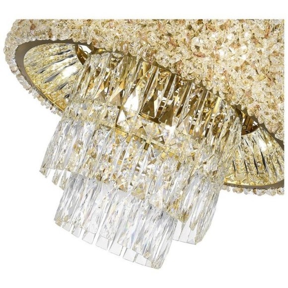 SL1637.302.10 Светильник потолочный ST-Luce Латунь/Прозрачный, Янтарный E14 10*60W SELINE