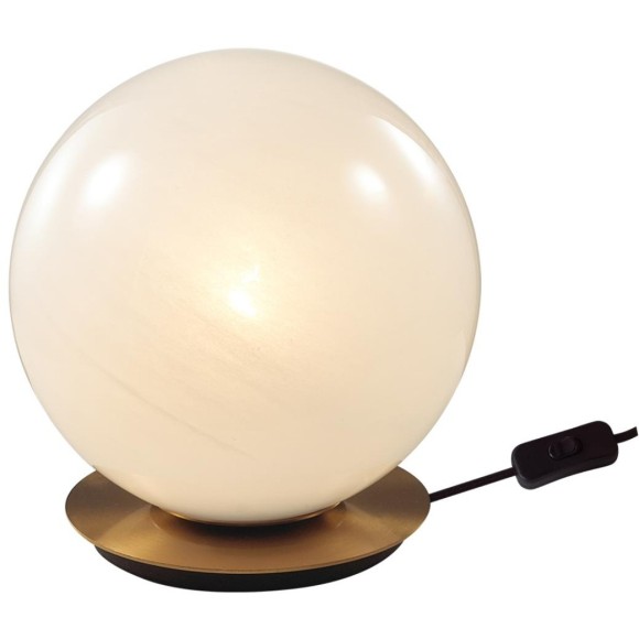 7109/1TL Настольная лампа с белым стеклянными плафоном и лампой E27 макс 5Вт Odeon Light MAGIA