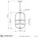 Подвесная люстра  LDP 1141-4 BK+MD