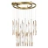 5468/150L Odeon Light SPIRA Подвесная LED-люстра, латунное металлическое основание, коричневые металлические и акриловые плафоны, 150 Вт, 3500 К, IP20, 220 В