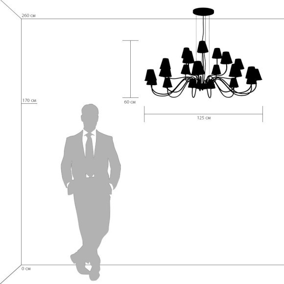Большая люстра DIAFANO 758214