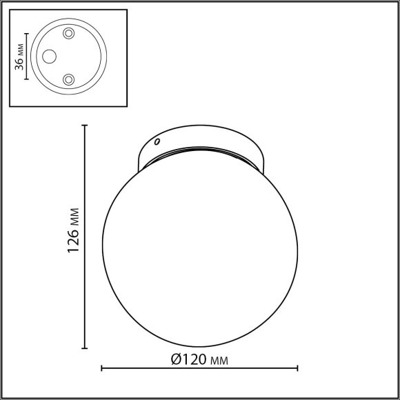 Потолочный светильник IP54  1*G9 LED*5W VIVA 7124/1C