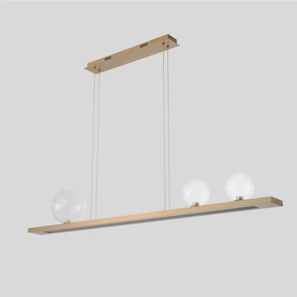 Светильник подвесной Crystal Lux AHORA SP1  L1200 BRASS