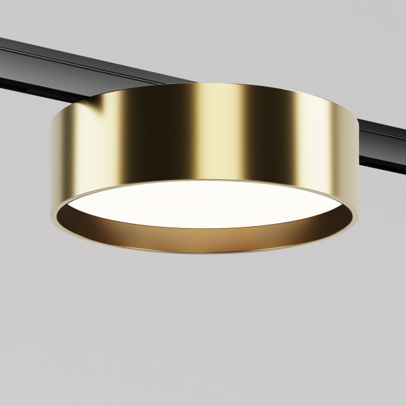 TR189-1-12W4K-BBS Ультратонкий трековый диммируемый по TRIAC 0/1-10V магнитный светодиодный светильник Maytoni Levity CRI90+ 4000К 630Лм 100° 12Вт