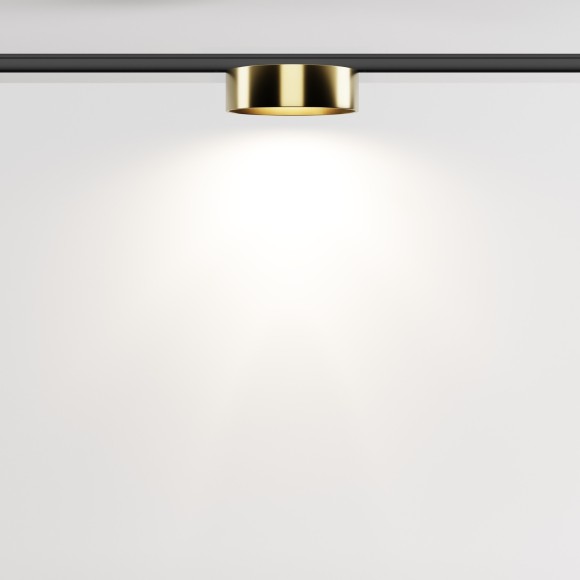 TR189-1-12W4K-BBS Ультратонкий трековый диммируемый по TRIAC 0/1-10V магнитный светодиодный светильник Maytoni Levity CRI90+ 4000К 630Лм 100° 12Вт