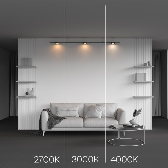 TR189-1-12W4K-BBS Ультратонкий трековый диммируемый по TRIAC 0/1-10V магнитный светодиодный светильник Maytoni Levity CRI90+ 4000К 630Лм 100° 12Вт