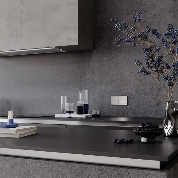 Выключатель встраиваемый VOLTUM S70 одноклавишный 10А, (кашемир)