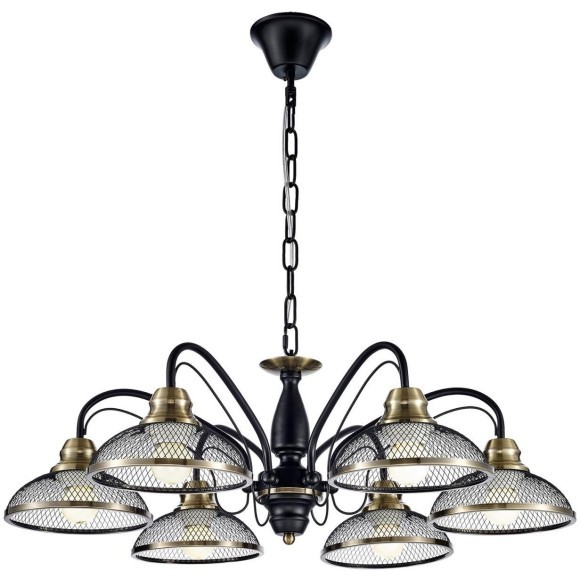 Люстра подвесная Lussole GRLSP-9954 SAFFORD IP21 под лампы 6xE27 60W