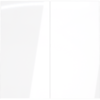 Клавиши для выключателя/переключателя двухклавишного, S70 (белый глянцевый)