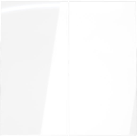 Клавиши для выключателя/переключателя двухклавишного, S70 (белый глянцевый)