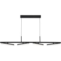 SL1018.403.04 Светильник подвесной ST-Luce черный/прозрачный LED 4*32W 4000K EUCLIDICS