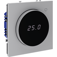 Терморегулятор электронный VOLTUM S70 с индикацией и датчиком, для теплого пола, (серый)