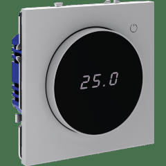 Терморегулятор электронный VOLTUM S70 с индикацией и датчиком, для теплого пола, (серый)