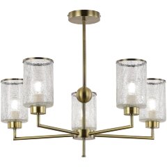 SLE1046-302-05 Светильник потолочный Бронза/Прозрачный E27 5*60W VESTRE SLE1046-302-05 Светильник потолочный Бронза/Прозрачный E27 5*60W VESTRE