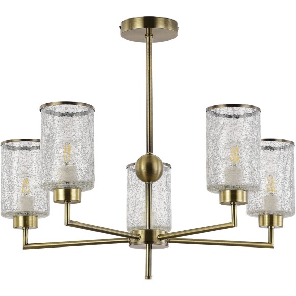 SLE1046-302-05 Светильник потолочный Бронза/Прозрачный E27 5*60W VESTRE