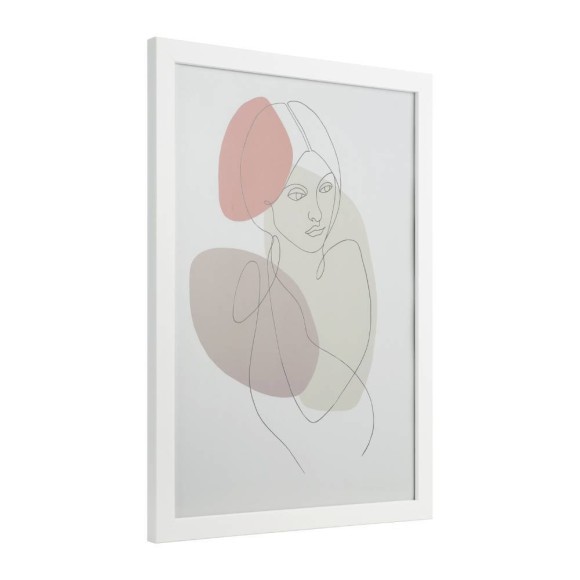 423027 Картина ROBERVAL, L327, B16, H450, пластик, стекло, белый, красный 423027 Картина ROBERVAL, L327, B16, H450, пластик, стекло, белый, красный