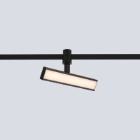 Crystal Lux CLT 0.37 001 10W BL SMART 1409/388 Черный трековый линейный поворотный светильник, для гибкой трек системы TRACE, 230x122x32мм, SMART 10Вт 850Лм 120°CRI90 2700-6500К IP20 48V