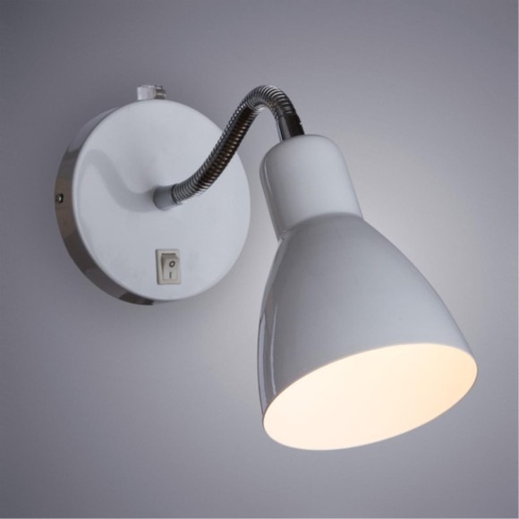 Спот настенный Arte Lamp A1408AP-1WH DORM под лампу 1xE14 40W Спот настенный Arte Lamp A1408AP-1WH DORM под лампу 1xE14 40W