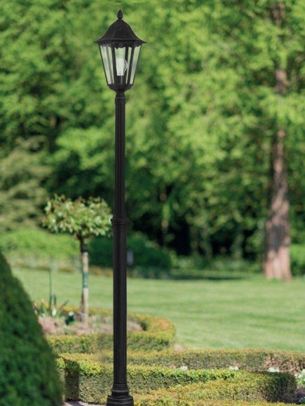 93464 NAVEDO Уличный фонарь с 1 лампой E27, 60Вт, прозрачное стекло, серебряный