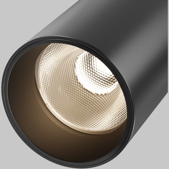 Maytoni C055CL-L20W2.7-3-4K-M-B Потолочный накладной поворотный черный светодиодный светильник цилиндр, CCT перекл. цветовой температуры, COB LED 20Вт 2310Лм 2700;3000;4000К CRI90 36° IP20 220В, диммируемые диоды Bridgelux (при смене блока питания)