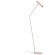 Eglo Caminia 901155 Минималистичный LED-торшер с ножным выключателем, GU10, лампа 5 Вт, 3000К, 345 лм, CRI80 в комплекте, песочная сталь и окантовка брашированная латунь на плафоне, высота 1585 мм, поворотный плафон
