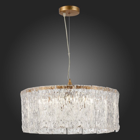 SLE283203-06 Светильник подвесной Золотистый/Прозрачный E27 6*40W RIDA