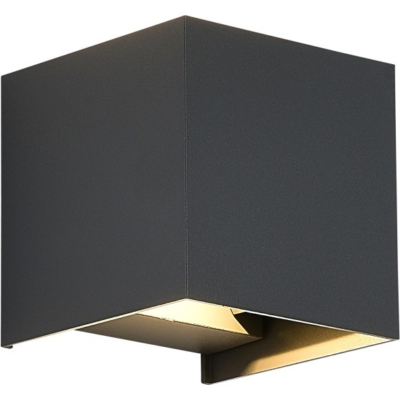 SL9513.701.01 Светильник уличный настенный ST-Luce серый/серый LED 1*10W 2700K BRIK