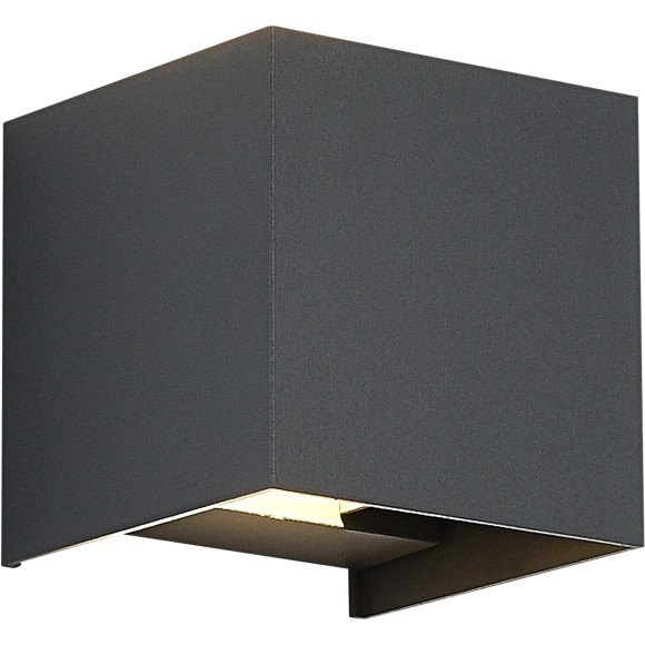 SL9513.701.01 Светильник уличный настенный ST-Luce серый/серый LED 1*10W 2700K BRIK