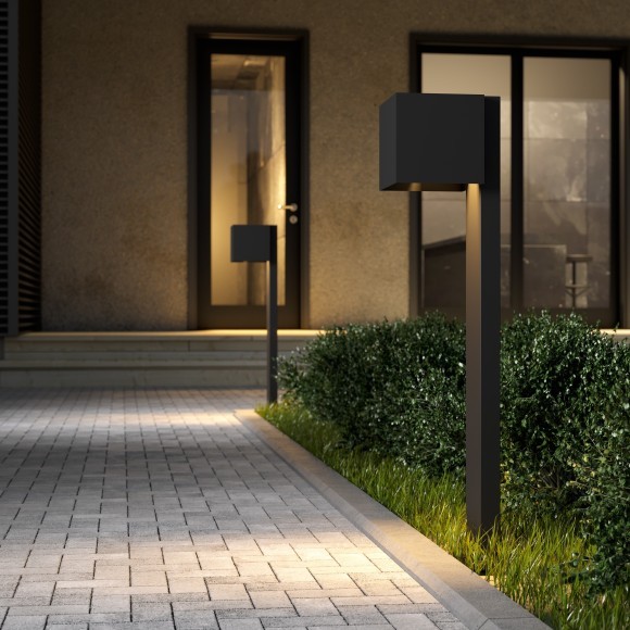 SL9513.701.01 Светильник уличный настенный ST-Luce серый/серый LED 1*10W 2700K BRIK