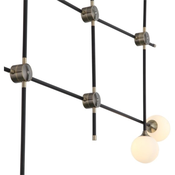 SL429.403.06 Светильник подвесной ST-Luce Черный, Золото/Белый G9 6*5W BASTONCINO